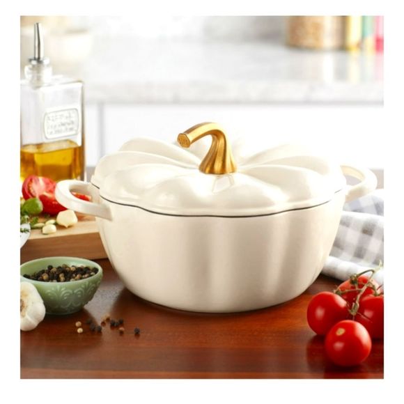 The Pioneer Woman Kitchen Whitepumpkin Pioneer Woman 35 Qt Enameled